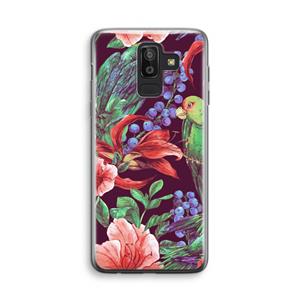 CaseCompany Papegaaien: Samsung Galaxy J8 (2018) Transparant Hoesje