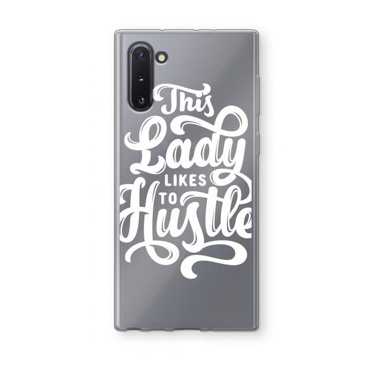 CaseCompany Hustle Lady: Samsung Galaxy Note 10 Transparant Hoesje