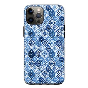 CaseCompany Blauw motief: iPhone 12 Pro Tough Case
