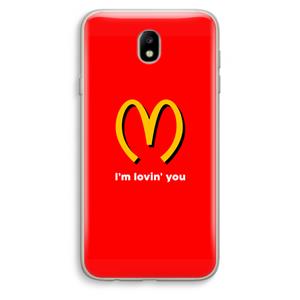 CaseCompany I'm lovin' you: Samsung Galaxy J7 (2017) Transparant Hoesje