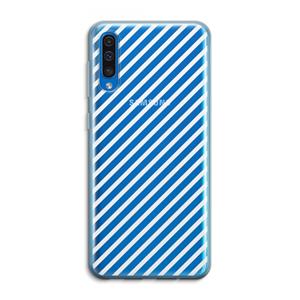 CaseCompany Strepen zwart-wit: Samsung Galaxy A50 Transparant Hoesje