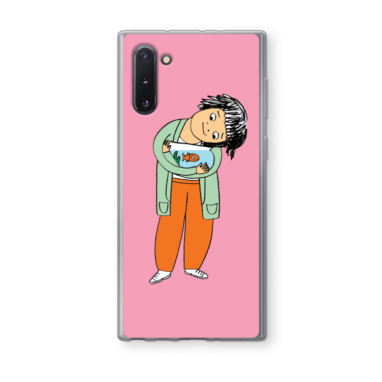 CaseCompany Visknuffel: Samsung Galaxy Note 10 Transparant Hoesje