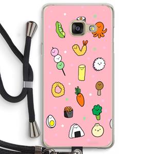 CaseCompany Happy bento friends: Samsung Galaxy A3 (2016) Transparant Hoesje met koord