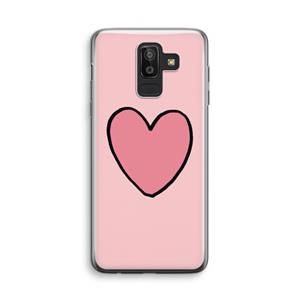 CaseCompany Hartje: Samsung Galaxy J8 (2018) Transparant Hoesje