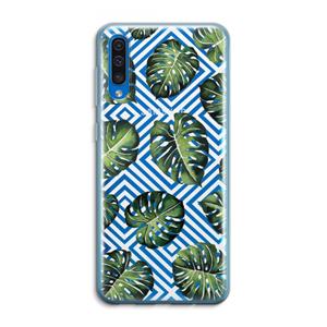 CaseCompany Geometrische jungle: Samsung Galaxy A50 Transparant Hoesje