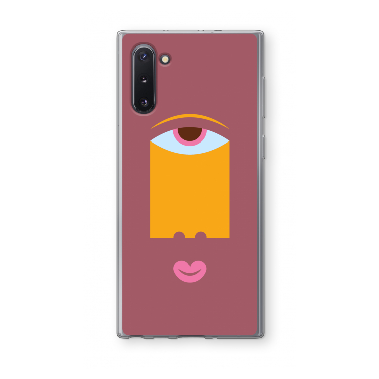 CaseCompany Mono V: Samsung Galaxy Note 10 Transparant Hoesje
