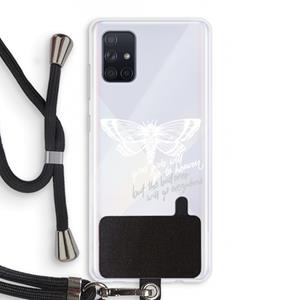 CaseCompany Good or bad: Samsung Galaxy A71 Transparant Hoesje met koord