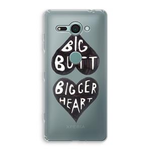 CaseCompany Big butt bigger heart: Sony Xperia XZ2 Compact Transparant Hoesje