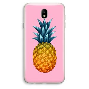 CaseCompany Grote ananas: Samsung Galaxy J7 (2017) Transparant Hoesje