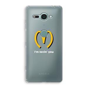 CaseCompany I'm lovin' you: Sony Xperia XZ2 Compact Transparant Hoesje