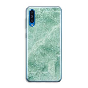 CaseCompany Groen marmer: Samsung Galaxy A50 Transparant Hoesje