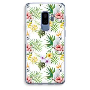 CaseCompany Gele kuif: Samsung Galaxy S9 Plus Transparant Hoesje