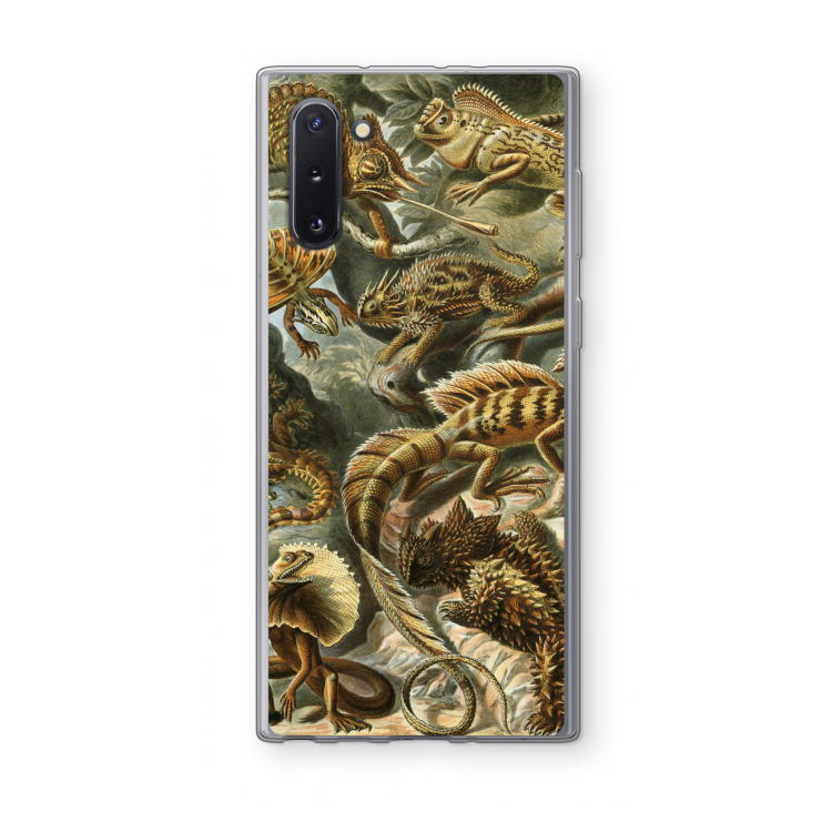 CaseCompany Haeckel Lacertilia: Samsung Galaxy Note 10 Transparant Hoesje