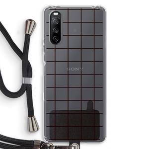 CaseCompany Rooster: Sony Sony Xperia 10 III Transparant Hoesje met koord