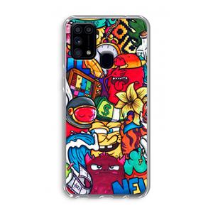 CaseCompany No Rules: Samsung Galaxy M31 Transparant Hoesje