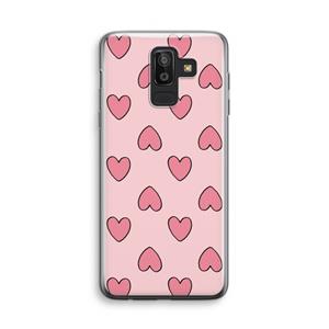 CaseCompany Ondersteboven verliefd: Samsung Galaxy J8 (2018) Transparant Hoesje