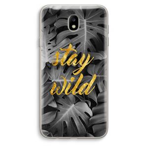 CaseCompany Stay wild: Samsung Galaxy J7 (2017) Transparant Hoesje