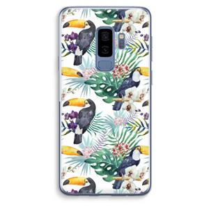 CaseCompany Tukans: Samsung Galaxy S9 Plus Transparant Hoesje