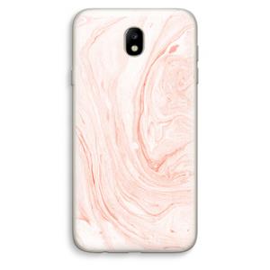 CaseCompany Peach bath: Samsung Galaxy J7 (2017) Transparant Hoesje