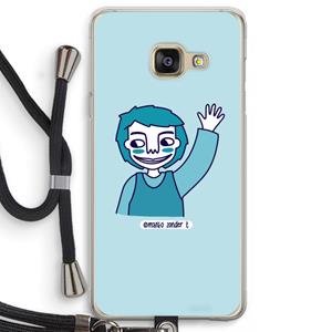 CaseCompany Zwaai: Samsung Galaxy A3 (2016) Transparant Hoesje met koord