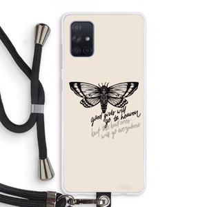 CaseCompany Good or bad: Samsung Galaxy A71 Transparant Hoesje met koord