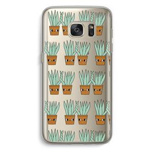 CaseCompany Sansevieria: Samsung Galaxy S7 Transparant Hoesje