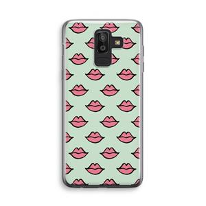 CaseCompany Lipjes: Samsung Galaxy J8 (2018) Transparant Hoesje