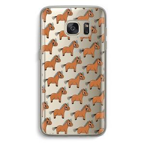 CaseCompany Pony: Samsung Galaxy S7 Transparant Hoesje