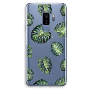 CaseCompany Tropische bladeren: Samsung Galaxy S9 Plus Transparant Hoesje
