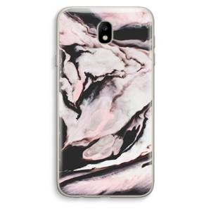 CaseCompany Roze stroom: Samsung Galaxy J7 (2017) Transparant Hoesje