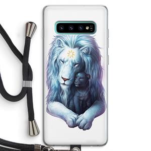 CaseCompany Child Of Light: Samsung Galaxy S10 Plus Transparant Hoesje met koord