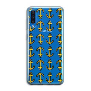CaseCompany Musketon Anchor: Samsung Galaxy A50 Transparant Hoesje