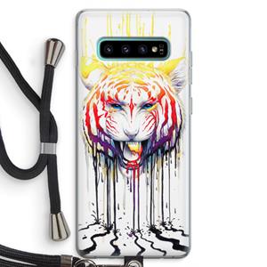 CaseCompany Fading: Samsung Galaxy S10 Plus Transparant Hoesje met koord