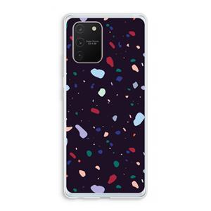 CaseCompany Dark Rounded Terrazzo: Samsung Galaxy S10 Lite Transparant Hoesje