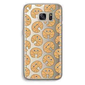 CaseCompany Croissant: Samsung Galaxy S7 Transparant Hoesje