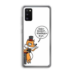 CaseCompany Geen Gezeik: Samsung Galaxy A41 Transparant Hoesje