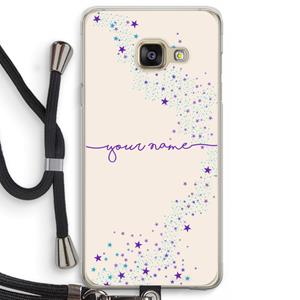 CaseCompany Sterren: Samsung Galaxy A3 (2016) Transparant Hoesje met koord