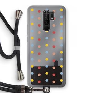 CaseCompany Bollen: Xiaomi Redmi 9 Transparant Hoesje met koord