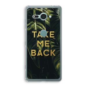 CaseCompany Take me back: Sony Xperia XZ2 Compact Transparant Hoesje