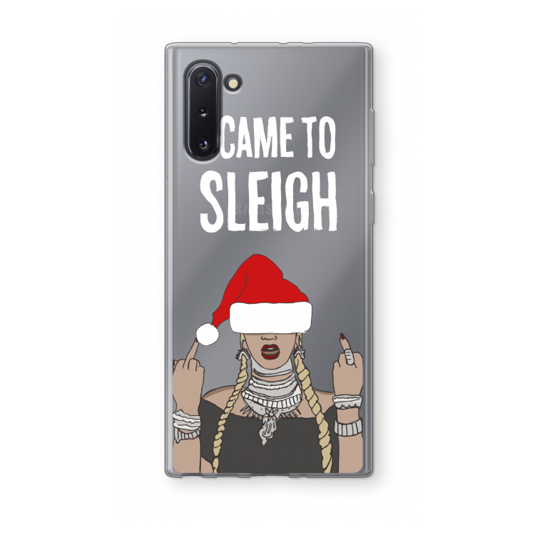 CaseCompany Came To Sleigh: Samsung Galaxy Note 10 Transparant Hoesje