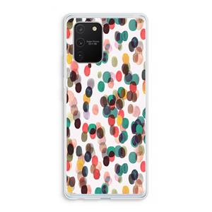 CaseCompany Tropical Dots: Samsung Galaxy S10 Lite Transparant Hoesje