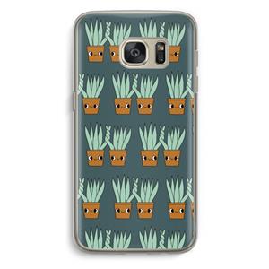 CaseCompany Sansevieria: Samsung Galaxy S7 Transparant Hoesje