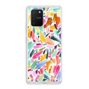 CaseCompany Watercolor Brushstrokes: Samsung Galaxy S10 Lite Transparant Hoesje