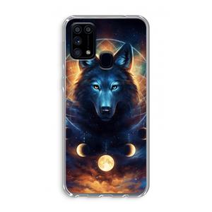 CaseCompany Wolf Dreamcatcher: Samsung Galaxy M31 Transparant Hoesje