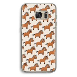 CaseCompany Pony: Samsung Galaxy S7 Transparant Hoesje