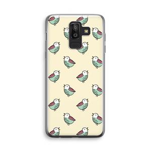 CaseCompany Vogeltjes: Samsung Galaxy J8 (2018) Transparant Hoesje