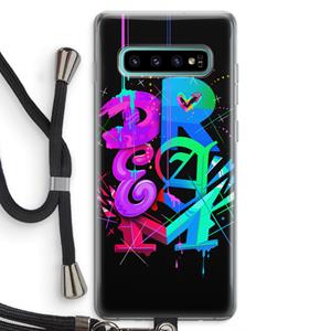 CaseCompany Dream: Samsung Galaxy S10 Plus Transparant Hoesje met koord