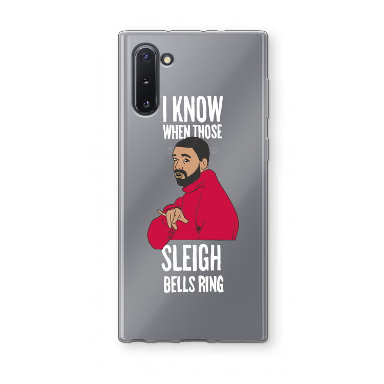 CaseCompany Sleigh Bells Ring: Samsung Galaxy Note 10 Transparant Hoesje