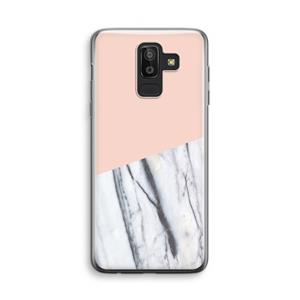 CaseCompany A touch of peach: Samsung Galaxy J8 (2018) Transparant Hoesje