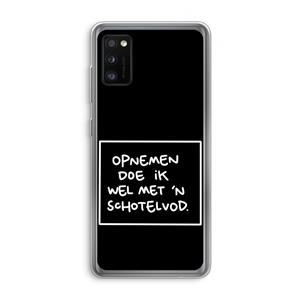 CaseCompany Schotelvod: Samsung Galaxy A41 Transparant Hoesje